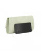 Immagine di MISS GLOBO - Borsa pochette verde scamosciato con inserto metallizzato