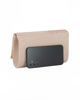 Immagine di MISS GLOBO - Borsa pochette rose gold in lurex con strass sulla patta e stecca in metallo di strass