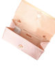Immagine di MISS GLOBO - Borsa pochette nude in raso con strass sulla patta e stecca in metallo di strass