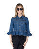 Immagine di NEON&NYLON - Giubbino jeans Frill blue denim