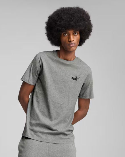 Immagine di PUMA - T-SHIRT GRIGIA ESSENTIAL CON LOGO PICCOLO N. 1 LOGO DA UOMO, 682534-03