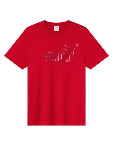 Immagine di PUMA - T-SHIRT ESS TEE BIG LOGO ROSSA DA UOMO, 688913-11