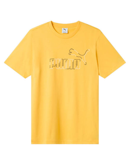 Immagine di PUMA - T-SHIRT ESS TEE BIG LOGO GIALLA DA UOMO - 688913-55