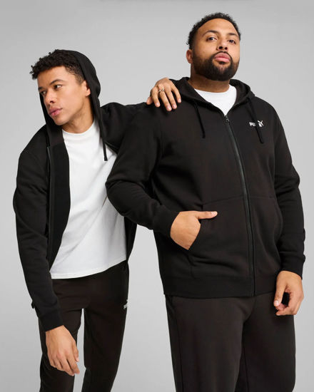 Immagine di PUMA - FELPA  UOMO FULL ZIP NERA ESSENTIAL CON LOGO N. 1, 682586-01