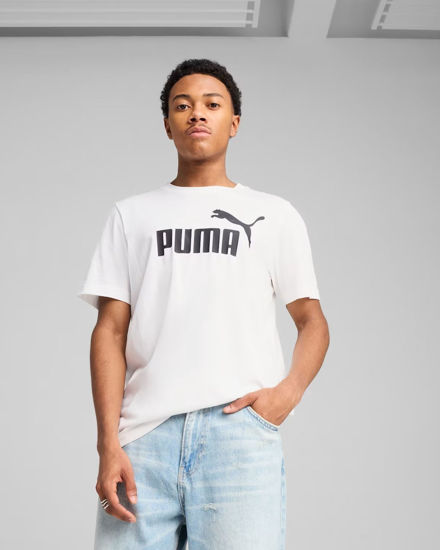 Immagine di PUMA - T-SHIRT  BIANCA  ESSENTIALS N.1 LOGO TEE DA UOMO, 682532-02