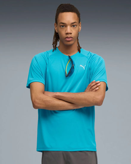 Immagine di PUMA - T-SHIRT BLU ROYAL RUN VELOCITY TEE (POLY) DA UOMO, 526600-18