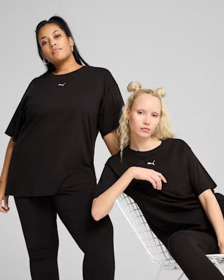 Immagine di PUMA - T-SHIRT  NERA  ESSENTIALS RELAXED TEE DA DONNA, 684971-01