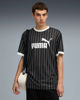 Immagine di PUMA - T-SHIRT NERA A RIGHE BIANCA  ESSENTIAL STRIPED JSY  DA UOMO, 688263-01
