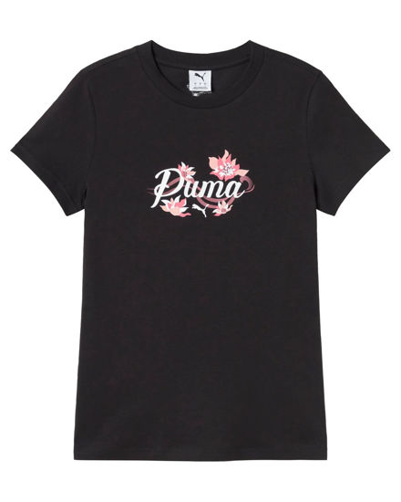 Immagine di PUMA - T-SHIRT NERA GRAFICA FLOREALE DA DONNA,  694464-01
