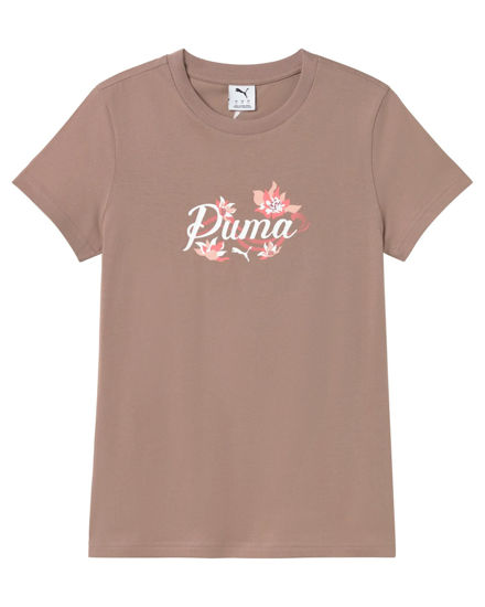 Immagine di PUMA - T-SHIRT MARRONE ROSATO GRAFICA FLOREALE DA DONNA,  694464-88