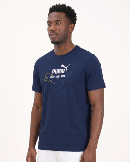 Immagine di PUMA - T-SHIRT BLU ROYAL ESSENTIAL LOGO LAB SUMMER TEE DA UOMO, 692031-49
