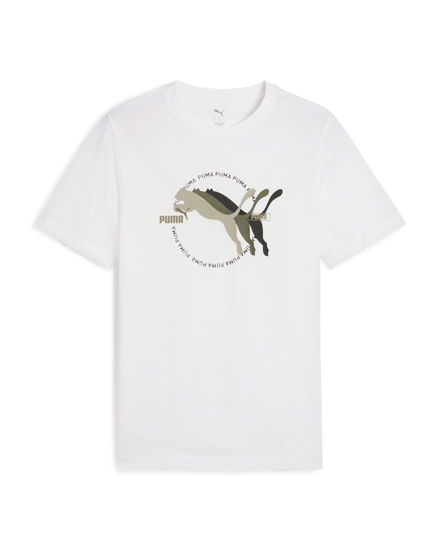 Immagine di PUMA - T-SHIRT BIANCA GRAPHICS MULTIPLE CAT DA UOMO, 684826-02