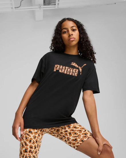 Immagine di PUMA - T-SHIRT NERA  DA RAGAZZA( 7-16 ANNI) ESSENTIAL ANIMAL LOGOINFILL, 686601-01