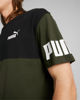 Immagine di PUMA - T-SHIRT VERDE E NERA POWER COLORBLOCK TEE   DA UOMO 693576-70