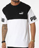 Immagine di PUMA - T-SHIRT BIANCA E NERA POWER COLORBLOCK TEE   DA UOMO 693576-02