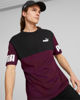 Immagine di PUMA - T-SHIRT BORDEAUX E NERA POWER COLORBLOCK TEE   DA UOMO 693576-96