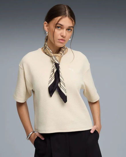 Immagine di PUMA - T-SHIRT BEIGE/PANNA ESSENTIAL ELEVATED RELAXED  DA DONNA, 691813-87