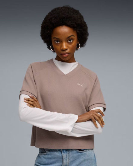 Immagine di PUMA - T-SHIRT MARRONE ROSATO CLASS RELAXED PINNACLE  DA DONNA, 691872-88