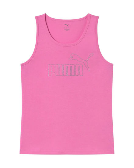 Immagine di PUMA - CANOTTA FUXIA  ESSENTIAL  LOGO TANK RHINESTONE DA DONNA, 693864-74