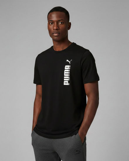 Immagine di PUMA - T-SHIRT NERA  ESSENTIAL BIG GRAPHIC TEE  DA UOMO, 694939-01