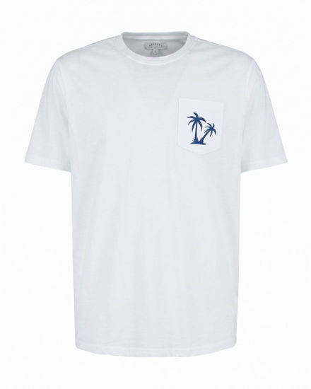 Immagine di BROKER'S - Tshirt mezza manica con taschino e stampa