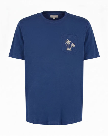 Immagine di BROKER'S - Tshirt mezza manica con taschino e stampa