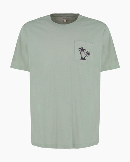 Immagine di BROKER'S - Tshirt mezza manica con taschino e stampa