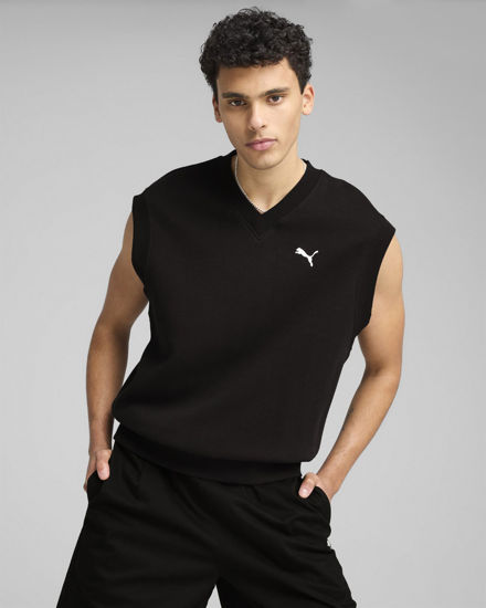 Immagine di PUMA - GILET NERO WARDROBE ESS RELAXED VEST DA UOMO, 629662-01