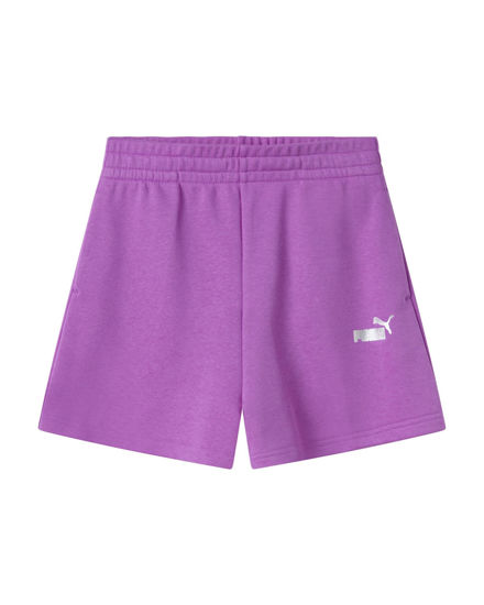 Immagine di PUMA - SHORT ROSA MALVA  DA RAGAZZA ( 7-16 ANNI) ESSENTIAL +TEXTURED FOIL HIGH WAIST, 689058-89