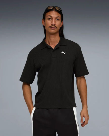 Immagine di PUMA – POLO NERA  WARDROBE ESS BOXY WAFFLE DA UOMO, 634362-01