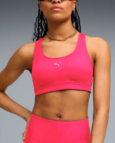 Immagine di PUMA - REGGISENO SPORTIVO  ROSA FLUO 4KEEPS RUN BRA  DA DONNA, 524953-95