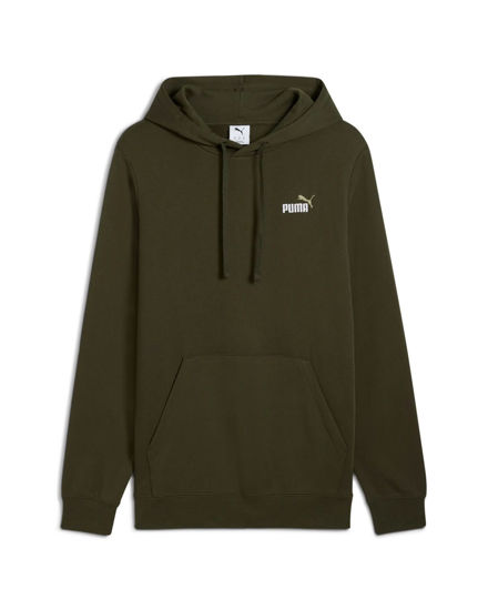 Immagine di PUMA - FELPA  CON CAPPUCCIO VERDE OLIVA ESSENTIAL 2 COLOR SMALL N.1 DA UOMO, 684719-70
