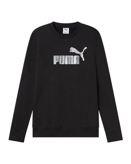 Immagine di PUMA -T SHIRT MANICA LUNGA NERA  ESSENTIAL+TEXTURED FOIL BIG DA DONNA, 688911-01