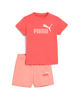 Immagine di PUMA  - SET SHORT+ T-SHIRT CORALLO E ROSA PESCA  BABY ( 6 MESI - 4 ANNI)MINICATS ESSENTIALS, 686285-02