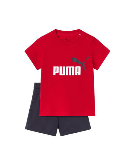 Immagine di PUMA  - SET SHORT+ T-SHIRT ROSSA E BLU BABY ( 6 MESI - 4 ANNI)MINICATS ESSENTIALS, 686285-11