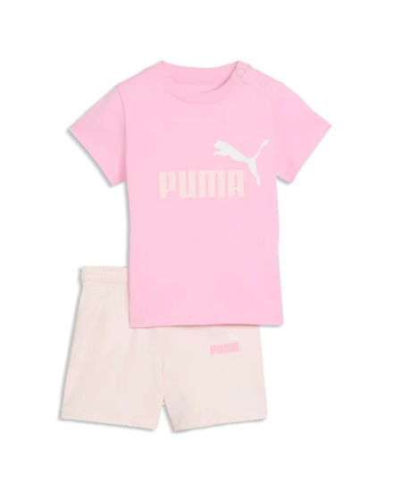 Immagine di PUMA  - SET SHORT+ T-SHIRT ROSA E CREMA  BABY ( 6 MESI - 4 ANNI)MINICATS ESSENTIALS, 686285-75