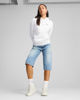 Immagine di PUMA - FELPA  CON CAPPUCCIO BIANCA ESSENTIAL  COMFORT HD FL DA DONNA, 682384-02