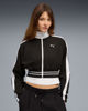 Immagine di PUMA -FELPA NERA E BIANCA FULL ZIPRELAXED CROPPED TRACK DA DONNA, 634556-01