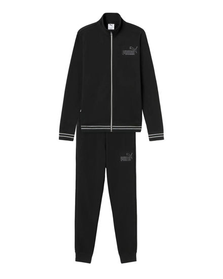 Immagine di PUMA -TUTA COMPLETA NERA  ESSENTIAL RHINESTONE LOGO FZ SUIT DA DONNA, 693559-01