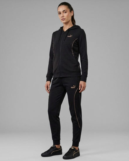 Immagine di PUMA -TUTA COMPLETA  CON CAPPUCCIO NERA HD GRAPHIC TRACKSUIT DA DONNA, 694708-01