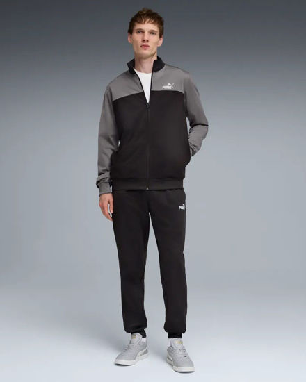 Immagine di PUMA - TUTA COMPLETA NERA E GRIGIA COLORBLOCK POLY SUIT  DA UOMO, 691766-01