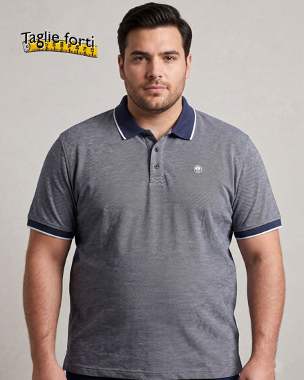 Immagine di NAVY SAIL - Polo over manica corta blu scuro