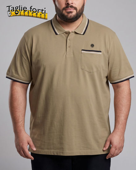 Immagine di NAVY SAIL - Polo over manica corta beige