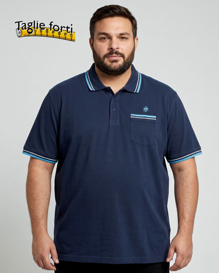Immagine di NAVY SAIL - Polo over manica corta denim