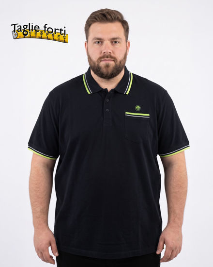 Immagine di NAVY SAIL - Polo over manica corta blu scuro
