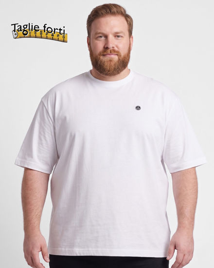Immagine di NAVY SAIL - Tshirt over manica corta bianca