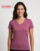 Immagine di MY JEWELS - Tshirt mezza manica con scollo a V BAMBOO mauve
