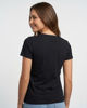 Immagine di MY JEWELS - Tshirt mezza manica con scollo a V BAMBOO nera