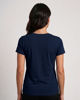 Immagine di MY JEWELS - Tshirt mezza manica con scollo a V BAMBOO blu