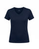 Immagine di MY JEWELS - Tshirt mezza manica con scollo a V BAMBOO blu